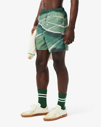 Mid Length Quick-Dry Swim Trunks