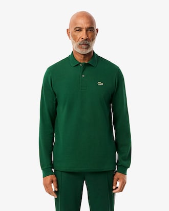 Classic Fit Long Sleeved L.12.12 Polo Shirt