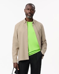 Regular Fit Cotton Plaid Overshirt
