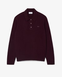 Felted Wool Polo Collar Sweater