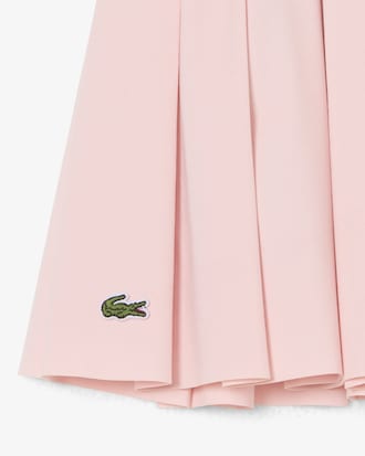 Oxford Cotton Pleated Skirt
