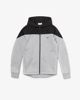 Men's Lacoste SPORT Colourblock Two-Ply Fleece Zip Hoodie