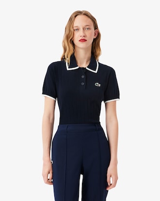 Short Sleeved Polo Collar Golf Sweater