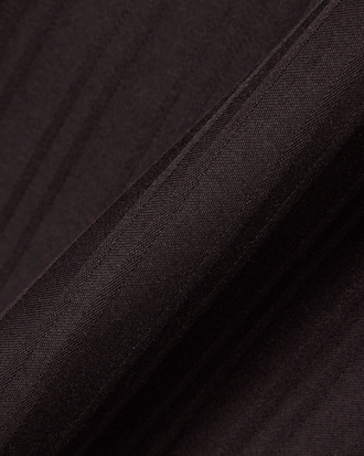 Straight Fit Striped Cotton Suit Pants