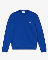 Men's Crew Neck Contrast Accents Fleece Sweatshirt