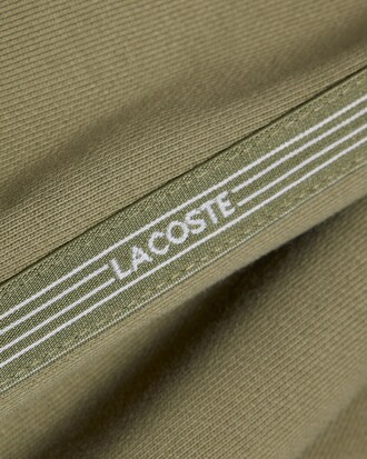 Regular Fit Logo Stripe Fleece Shorts