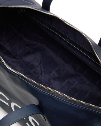 Men's L.12.12 Signature Detachable Shoulder Strap Leather Duffle Bag