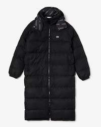 Men's Lacoste LIVE Print Lining Long Reversible Quilted Jacket