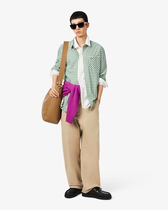 Loose Fit Stretch Cotton Chino Pants