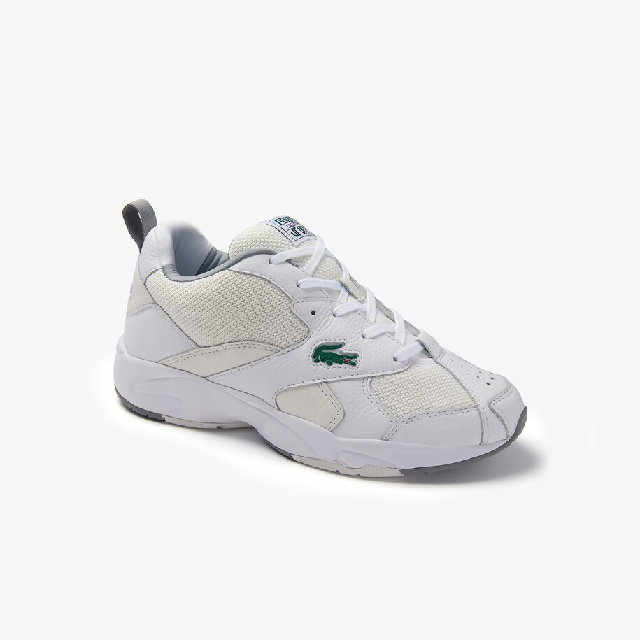Men S Storm 96 Leather And Textile Trainers Lacoste