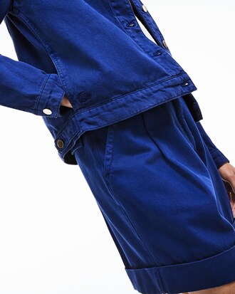 Women's Buttoned coloured Denim Jacket