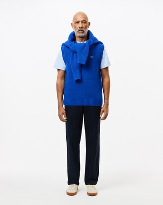 Straight Fit Cotton Twill Pants