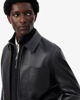 Cropped Leather Jacket