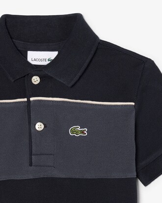 Colorblock Petit Piqu&eacute; Polo Shirt