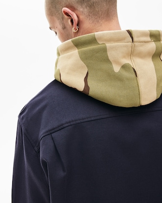 Men's Lacoste LIVE Pockets Thick Flannel Overshirt