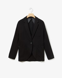 Women's Side Stripe Bands Stretch Milano Knit Blazer