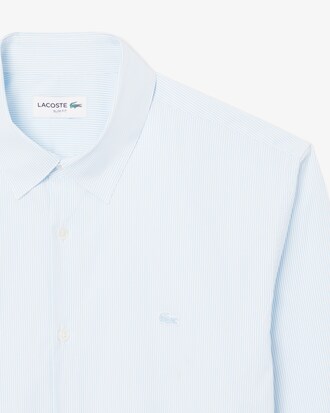 Slim Fit Striped Stretch Poplin Shirt