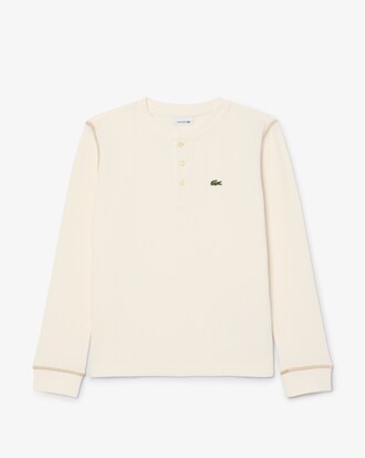 Waffle Knit Henley T-shirt