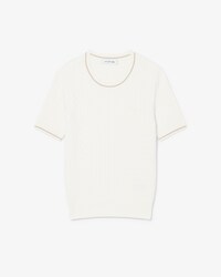 Short Sleeved Cable Knit Sweater
