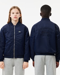 Nylon Colour-Block Bomber Jacket