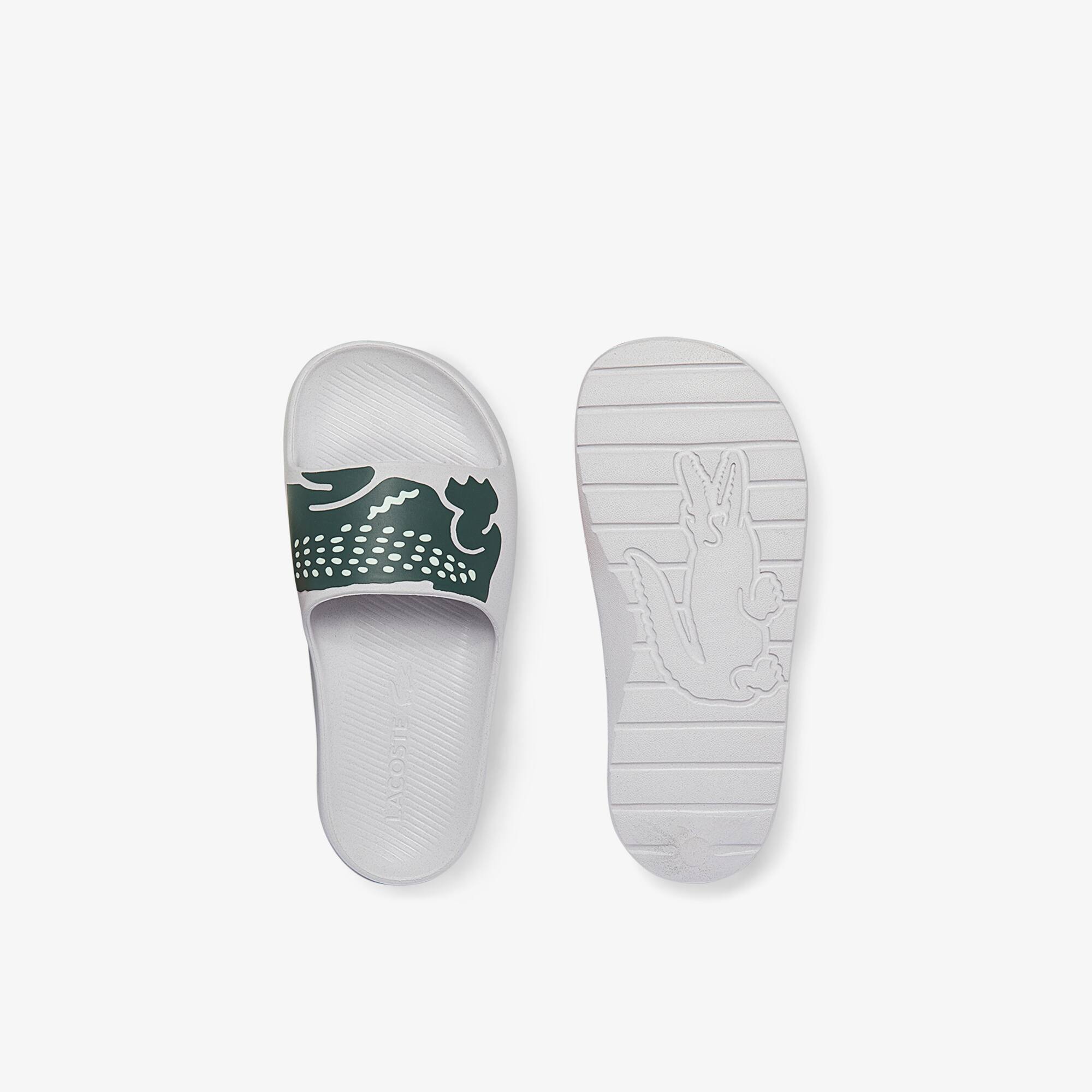 lacoste women's croco slide sandal