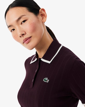 Short Sleeved Polo Collar Golf Sweater
