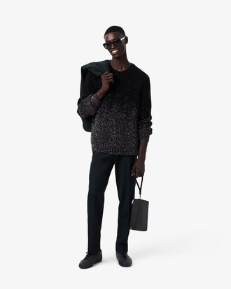 Metallic Ombr&eacute; Jacquard Sweater