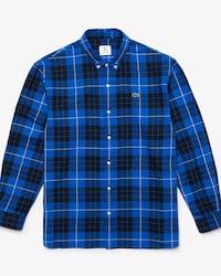 Men's Lacoste LIVE Boxy Fit Check Flannel Shirt