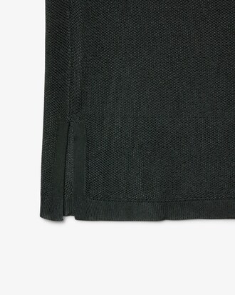 Runway Slim Fit Satin Piqu&eacute; Polo Shirt