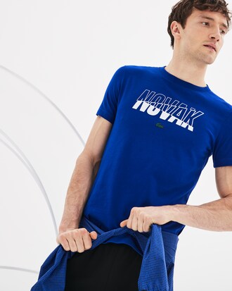 Men's Lacoste SPORT Novak Djokovic Collection Crew Neck Print Tech Jersey T-shirt