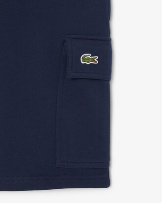 Cotton Fleece Cargo Shorts