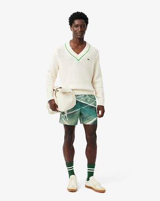 Mid Length Quick-Dry Swim Trunks