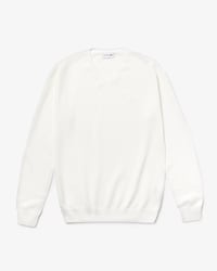 Men's V-neck Cotton Piqu&eacute; Sweater