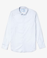 Men's Slim Fit Mini Patterned Stretch Poplin Shirt