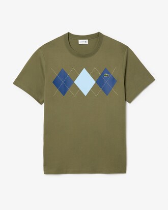 Heavy Cotton Argyle Print T-shirt