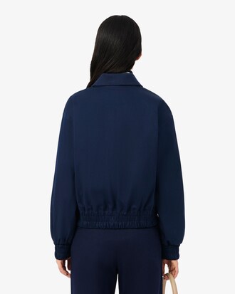 Double Collar Stretch Gabardine Jacket