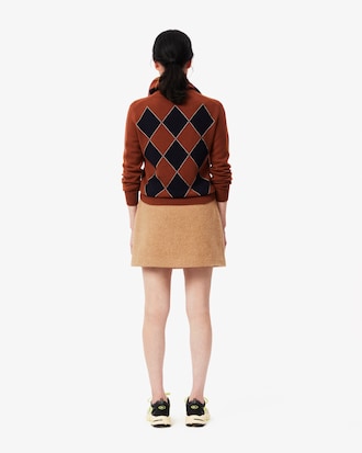 Short Straight Pure Wool Skirt