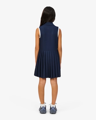Sleeveless Petit Piqu&eacute; Dress