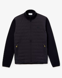 Men's Lacoste Motion Bi-Material Quilted Hybrid Zip Cardigan