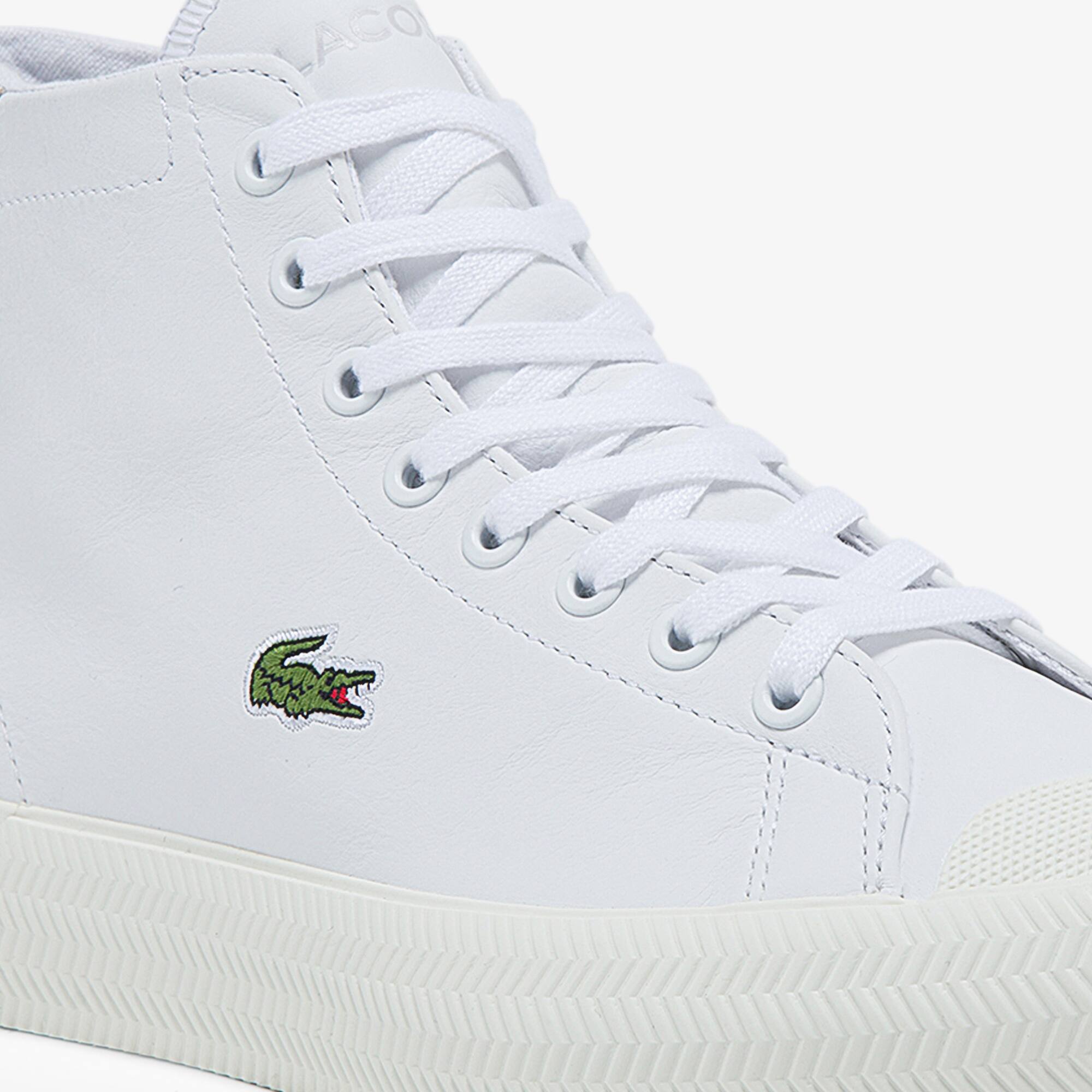 Women's Gripshot Mid Leather and Suede Trainers | LACOSTE