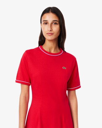Trim Accent Jersey T-shirt Dress