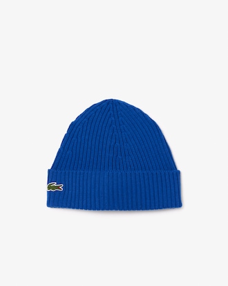 Rib Knit Brushed Wool Beanie
