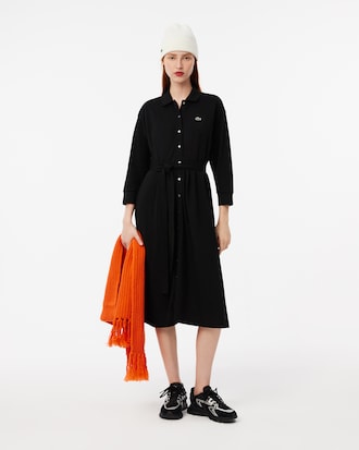 Relaxed Fit Piqué Polo Dress