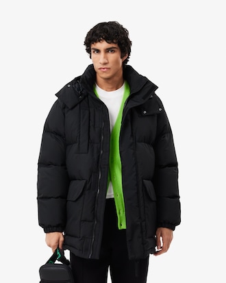 Water-Repellent Mid Length Puffed Jacket