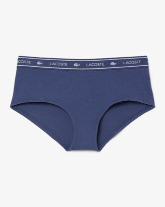 Stretch Cotton Logo Waist Shorts