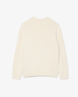 Cotton and Wool Crew Neck Sweater