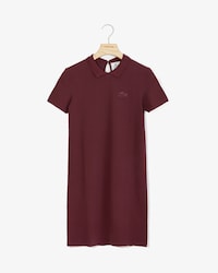 Women's Lacoste LIVE Stretch Piqu&eacute; Velvet Crocodile Polo Dress