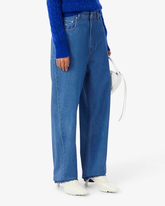 Runway Wide Fit Denim Barrel Leg Jeans