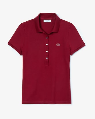 Women's Lacoste Slim Fit Stretch Mini Cotton Piqu&eacute; Polo Shirt
