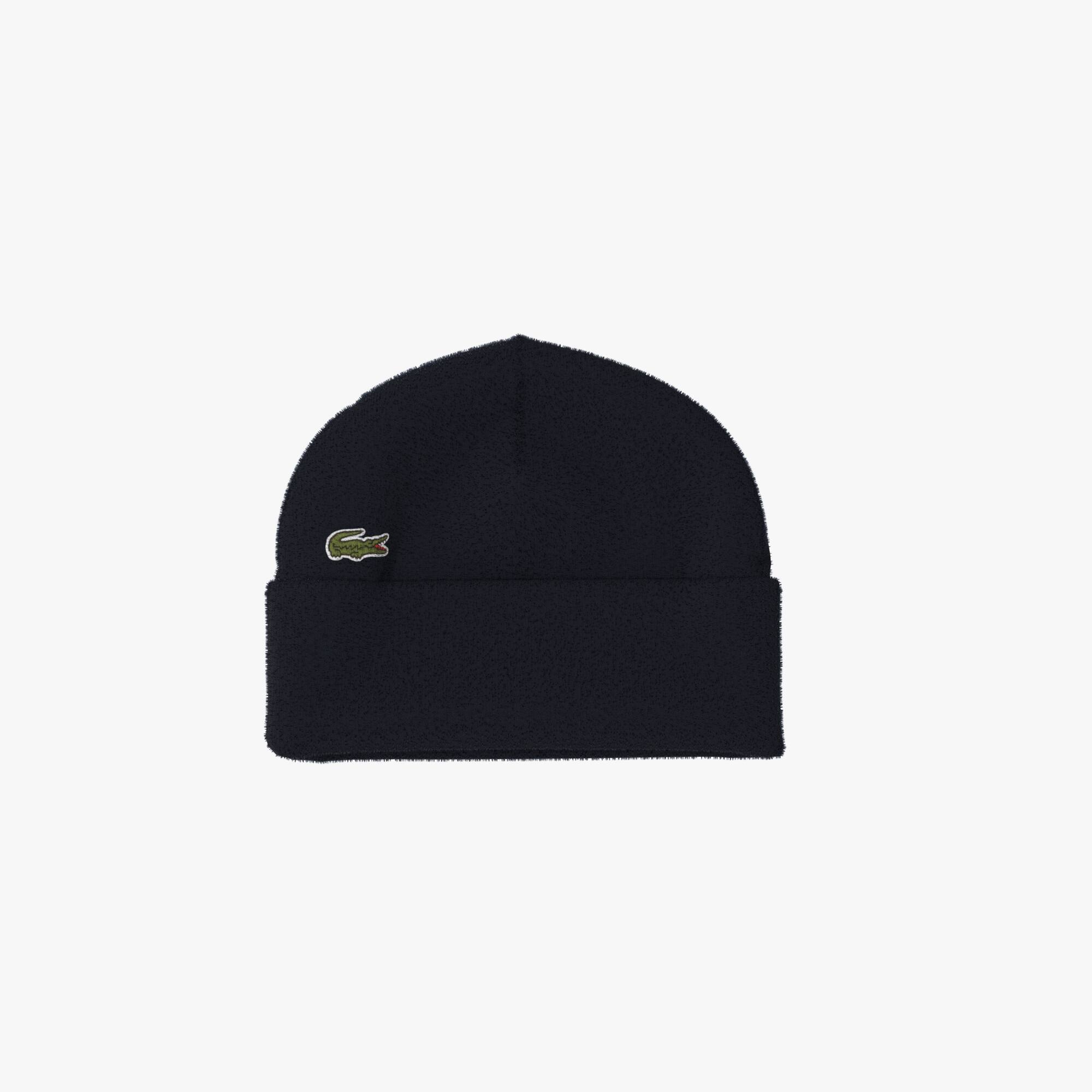 lacoste beanie black